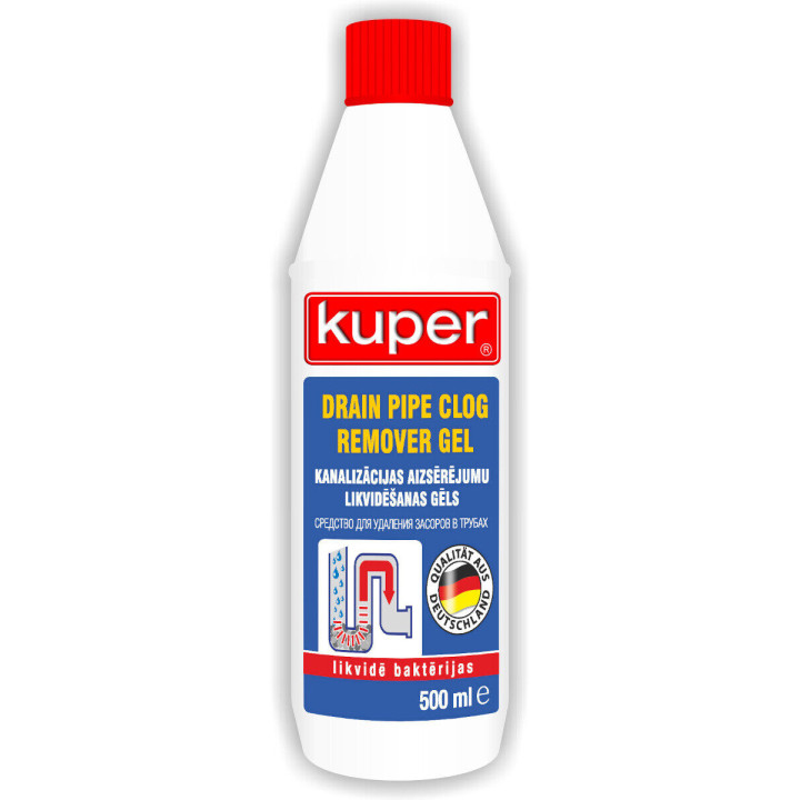 KUPER – gel déboucheur pour canalisations – 500 ml