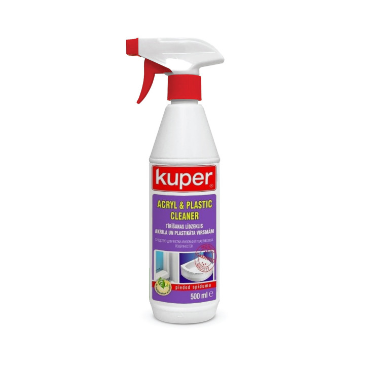 KUPER - tīrīšanas līdzeklis akrilam, plastmasai - 500ml
