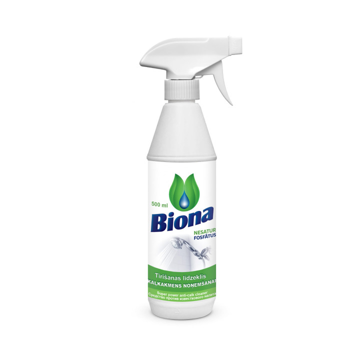 BIONA – Atkaļķošanas līdzeklis vannasistabām – 500 ml
