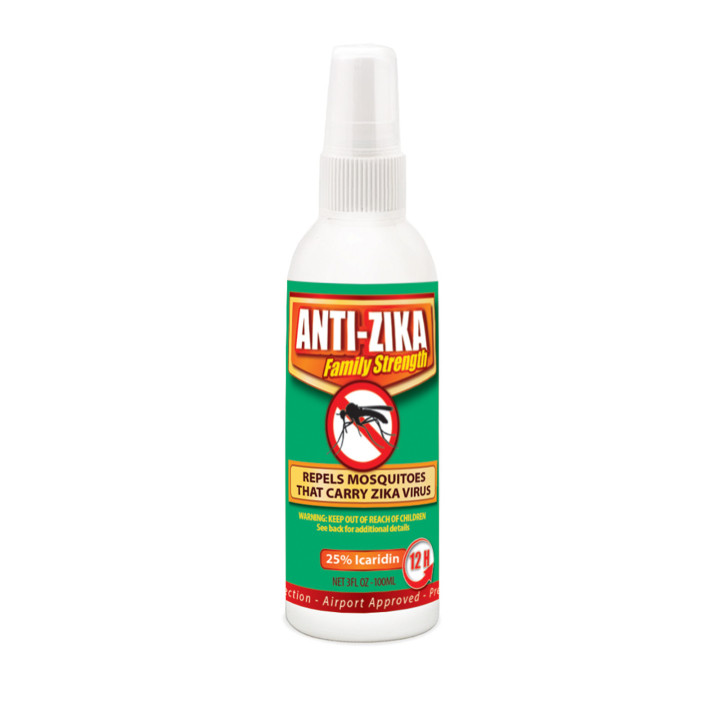 ANTI ZIKA – Family Strength – Icaridina 25 – Repelente familiar de mosquitos – 100 ml