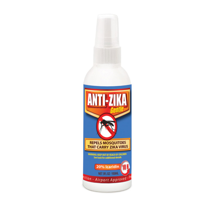 ANTI ZIKA – Gentle – Icaridina 20 – Repelente suave de mosquitos con protección prolongada – 100 ml