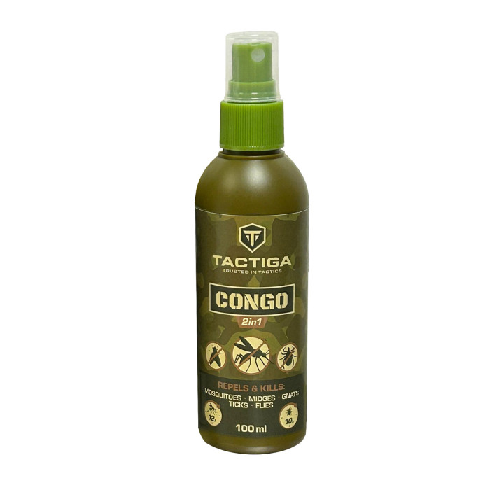 TACTIGA - CONGO - 2 in 1 -  Līdzeklis pret odiem ērcēm - atbaida un nogalina - 100 ml