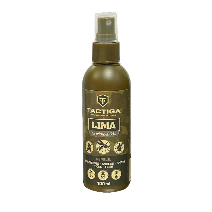 TACTIGA – LIMA – Icaridina 20 – Repelente de Mosquitos y Garrapatas -100ml