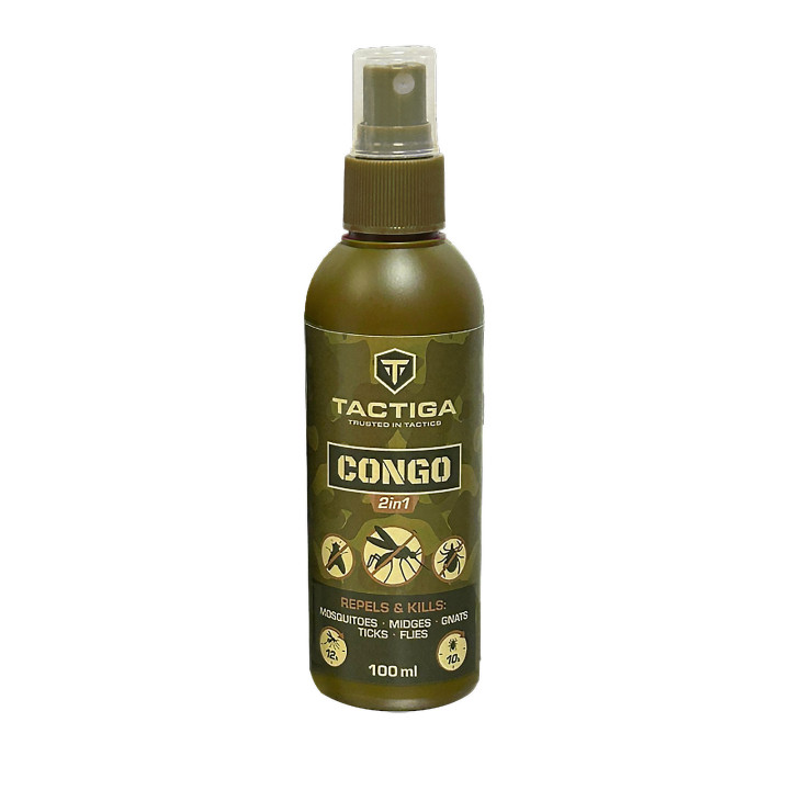 TACTIGA - CONGO - 2 in 1 -  Līdzeklis pret odiem ērcēm - atbaida un nogalina - 100 ml