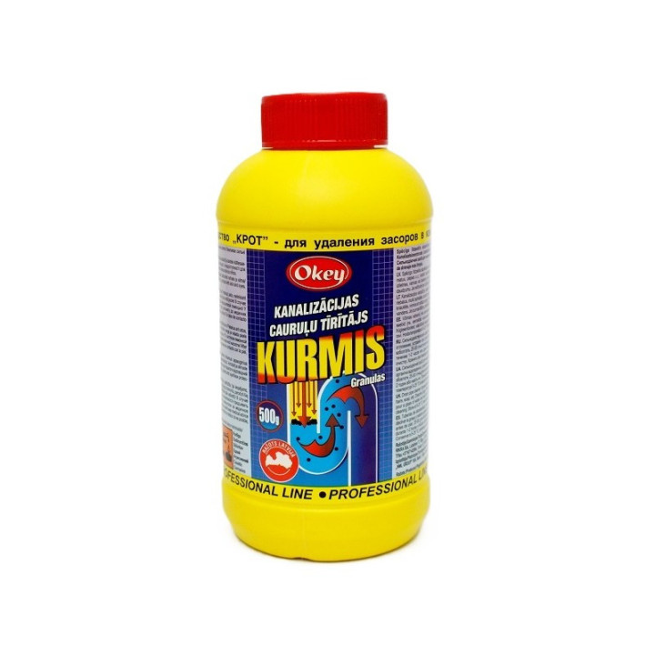 OKEY – KURMIS granulés – déboucheur pour canalisations – 500 g