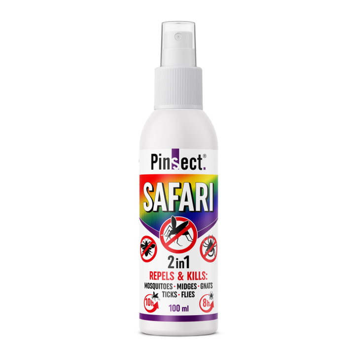 Pinsect – SAFARI 2 en 1 – répulsif et insecticide - 100 ml